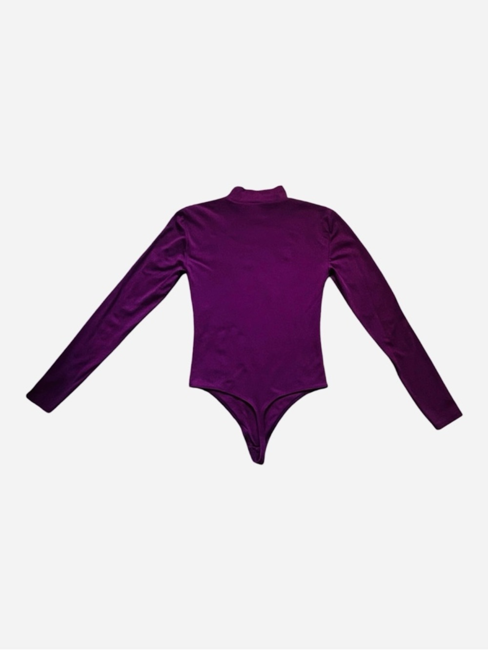 Aritzia Babaton Contour Mockneck Longsleeve Purple Bodysuit Size M